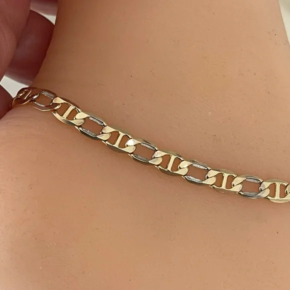 18k Gold Filled Thick Mariner Anklet - Picture 8 of 8
